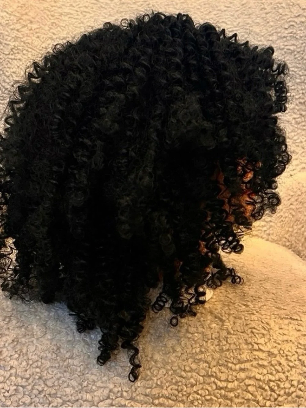 Black Curly Synthetic Afro Wig